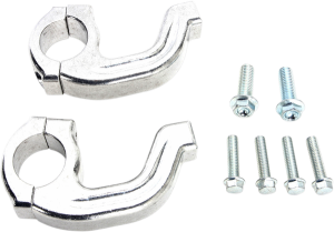 MOOSE RACING Replacement Contour Handguard Inner Mount Clamp Silver 