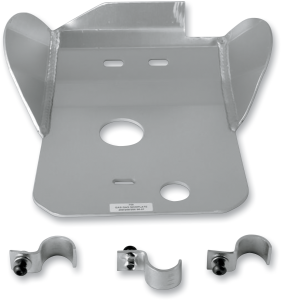 MOOSE RACING Aluminum Skid Plate Silver 