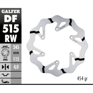 Disc frana spate Yamaha WR 450 F Galfer Grooved