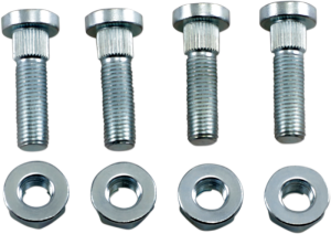 MOOSE RACING Wheel Stud-nut Kit Silver 