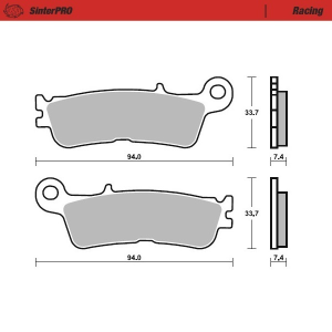 Supermoto Brake Pads