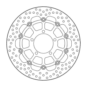 Halo Series Floating Rotor Black, Stainless Steel