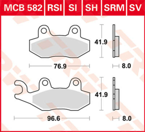 Si Series Sindered Off-road Brake Pads 