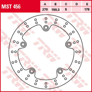 Disc frana fata/spate TRW BMW C 600 SPORT '11 -'15/C 650GT '11 -/C 650 SPORT '16 -