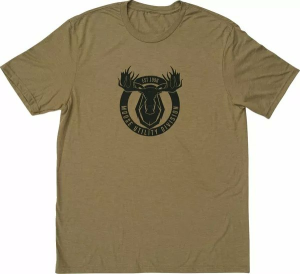 MOOSE RACING Mud Badge T-shirt Brown 