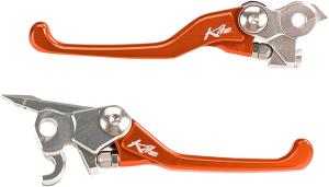 Unbreakable Pivot Clutch And Brake Levers Orange