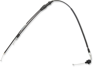 MOOSE RACING Black Vinyl Throttle Cable Black 