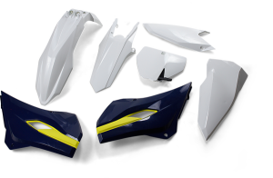 Replacement Plastic Body Kit Blue, White