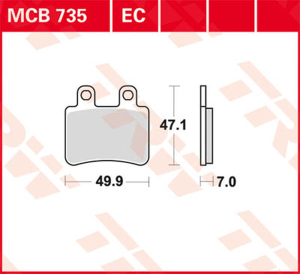 Ec Series Ceramic Brake Pads 