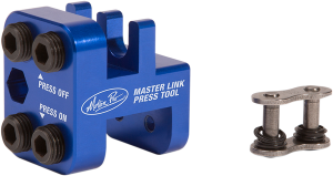 Master Link Press Tool Anodized, Blue