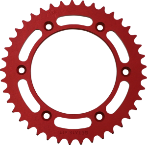 MOOSE RACING Rear Aluminum Sprocket Red 