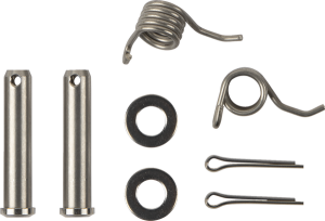 MOOSE RACING Footpeg Pin And Spring Silver 