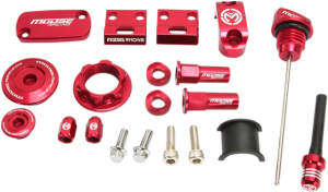 MOOSE RACING Bling Pack Kit Red, Anodized 