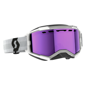 Scott Goggle Fury Snow Cross white enhancer purple chrome