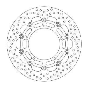 Halo Series Floating Rotor Black, Stainless Steel