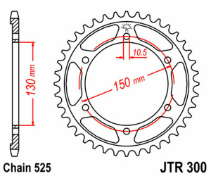 JT SPROCKETS Induction Hardened Black Zinc Finish Rear Sprocket Black, Zinc 