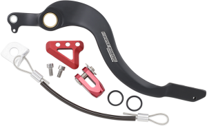 MOOSE RACING Brake Pedal Black, Red 