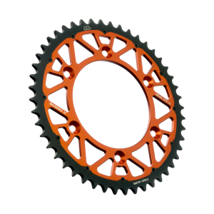 JT SPROCKETS Twinstar Steel-aluminum Hybrid Sprocket Black, Orange 