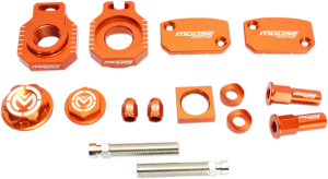 MOOSE RACING Bling Pack Kit Orange, Anodized 