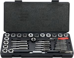 MOOSE RACING Metric Tap And Die Set Silver 