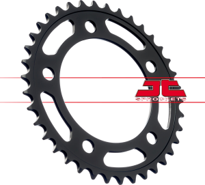 JT SPROCKETS Steel Rear Sprocket Black 