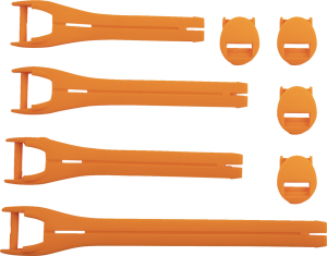 MOOSE RACING Boot Strap Kit Orange 