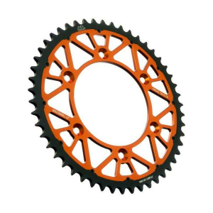 JT SPROCKETS Twinstar Steel-aluminum Hybrid Sprocket Black, Orange 