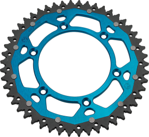 MOOSE RACING Dual Rear Sprocket Black, Blue, Anodized 