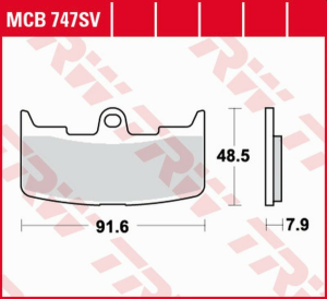 Placute frana fata TRW Sinterizate STREET BUELL XB-9R FIREBOLT '02 -'07/XB-9S / SX LIGHTNING '03 -'10/XB-12S / R / X / TT FIREBOLT / LIGHTNING '04 -'08/XB -12X ULYSSES '06 -'10