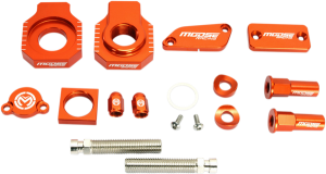 MOOSE RACING Bling Pack Kit Orange, Anodized 