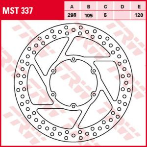 Disc frana fata TRW APRILIA PEGASO 600/650 '88-'10/BMW F 650 / GS / DAKAR / CS / ST '94-'08/G 650 GS / XCOUNTRY / XCHALANGE '08-'16