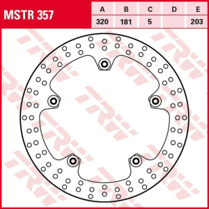 Disc frana fata TRW BMW R 850R / RT '01 -'07/R 1100S '01 -'05/R 1150R / RS / RT '04 -'06/K 1200S / GT '05 -'08/K 1200LT ' 99-'09/R 1200 HP2 '04 -'08