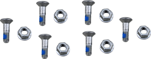 MOOSE RACING Sprocket Lock Bolt Kit Silver 