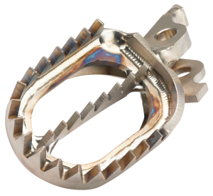 MOOSE RACING Titanium Footpegs Silver 