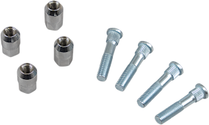 MOOSE RACING Wheel Stud-nut Kit Silver 