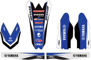 Trim Kit Graphics Black, Blue, White