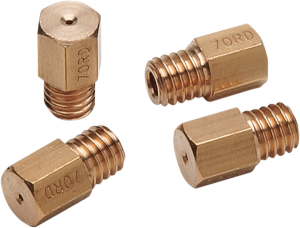 A-bax Precision Mikuni-style Hex Head (hj Prefix) Main Jet Brass