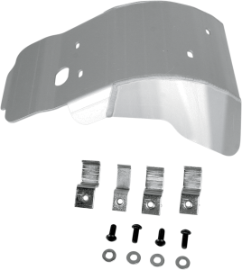 MOOSE RACING Aluminum Skid Plate Silver 