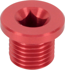 MOOSE RACING Magnetic Drain Plug Red 