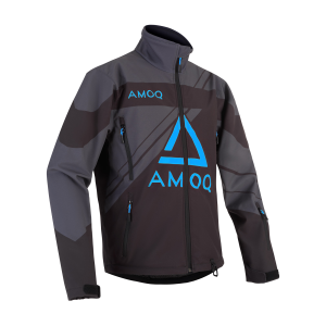 AMOQ Snowcross Jacket YOUTH Black/Dk Grey/Sky Blue 140 cl