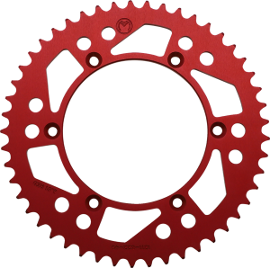 MOOSE RACING Rear Aluminum Sprocket Red 