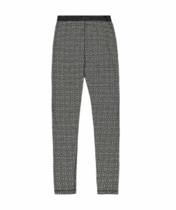 SVALA Merino Design Pants Jacquard black/white M