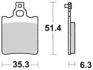 Placute frana spate TRW Organice APRILIA RS 50 '95-'10/RX 50 '91-'03/TUAREG 125 '88-'89/ KTM SX 60 '98-'00/ SX 65 '00-'03