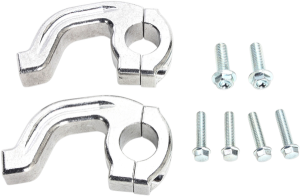 MOOSE RACING Replacement Contour Handguard Inner Mount Clamp Silver 