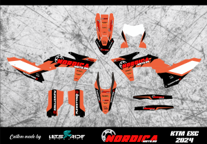 Kit stickere KTM EXC 2024 Nordicamoto