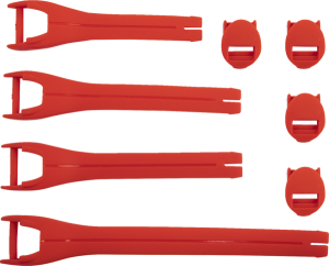 MOOSE RACING Boot Strap Kit Red 