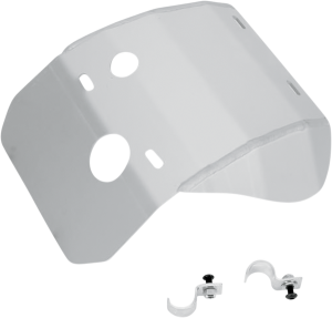 MOOSE RACING Aluminum Skid Plate Silver 