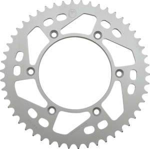 MOOSE RACING Rear Aluminum Sprocket Silver 