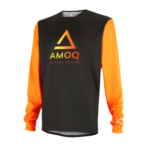 AMOQ Ascent Comp Jersey Black-Orange XS