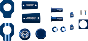 MOOSE RACING Bling Pack Kit Blue, Anodized 